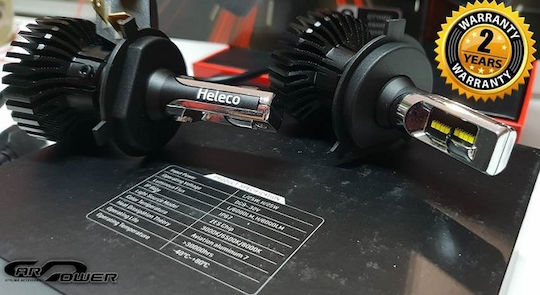 Heleco Λάμπες Αυτοκινήτου & Μοτοσυκλέτας H8 LED 6000K Ψυχρό Λευκό 12-24V 2τμχ