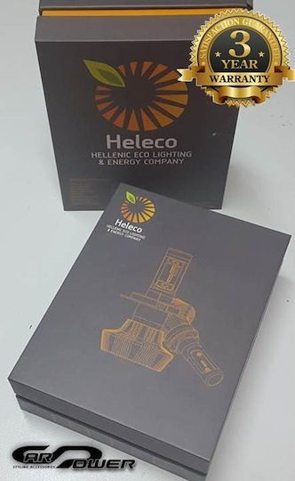 Heleco Λάμπες Αυτοκινήτου & Μοτοσυκλέτας H4 LED 6500K Ψυχρό Λευκό 12-24V 22W 2τμχ