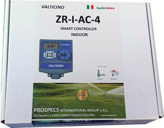 Valticino ZR-I-AC Bewässerungsprogrammierer Tabelle Elektrisch 4 Stopps