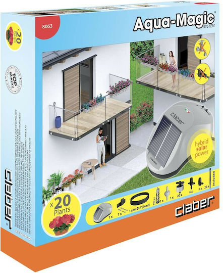 Claber Aqua-magic System Sistem De Irigare Automat Picurare Pentru 20 Ghivece Cu Programator