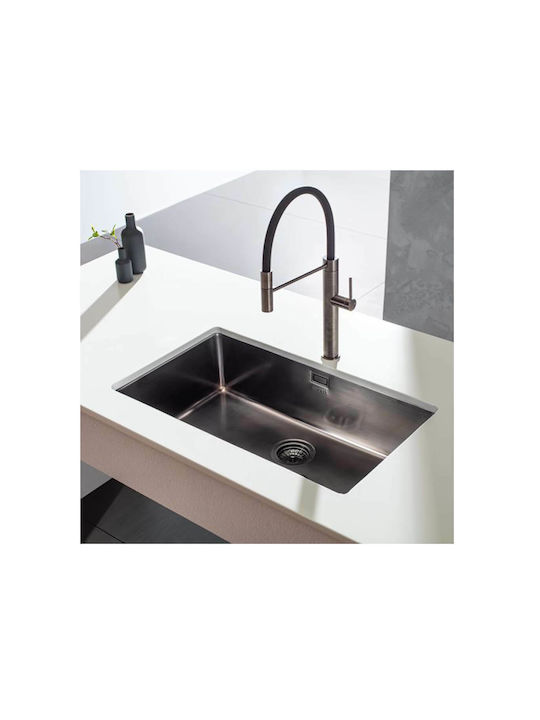 Apell Metamorfosis MEM71-411 Undermount Sink Inox Brushed W75xD44cm PVD Black