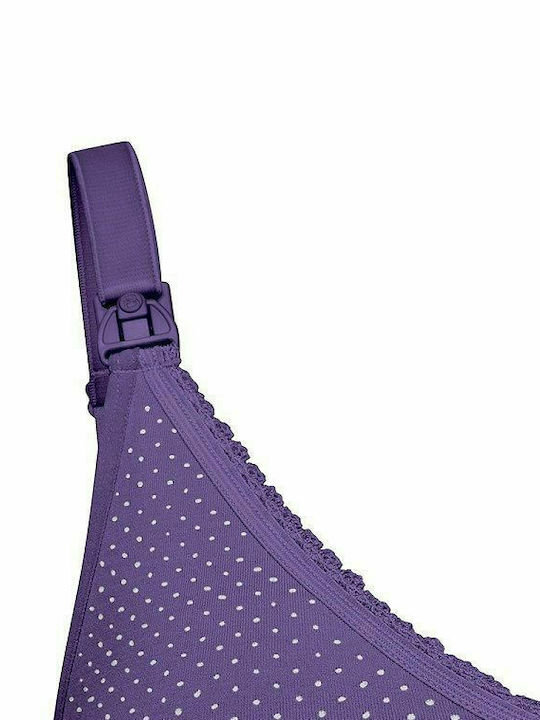 Bravado Confetti BRV-1470-PLP Μπουστάκι Εγκυμοσύνης & Θηλασμού με Clips Plum