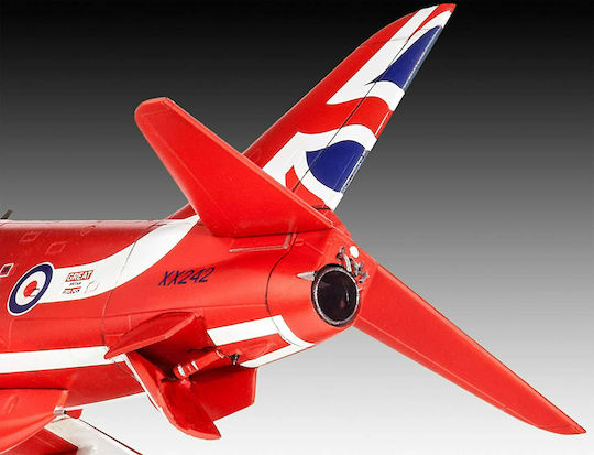 Revell BAe Hawk T.1 Red Arrows Figurină de Modelism Avion Roșie 70 Piese la Scară 1:72 cu Lipici și Culori 16.1x13cm.