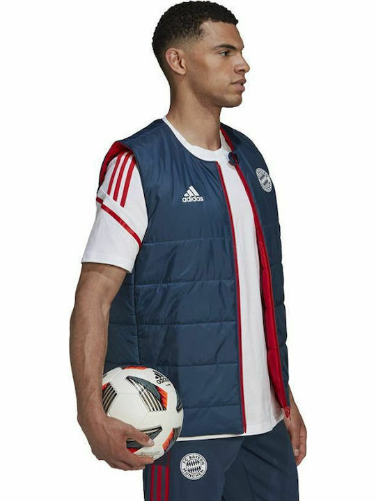Bayern Sleeveless Athletic Jacket Navy Blue