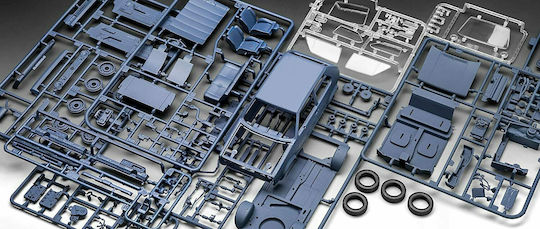 Revell Volkswagen Golf Gti "Builders Choice" Figurină de Modelism Mașină 121 Piese la Scară 1:24 cu Lipici și Culori 15.4cm.