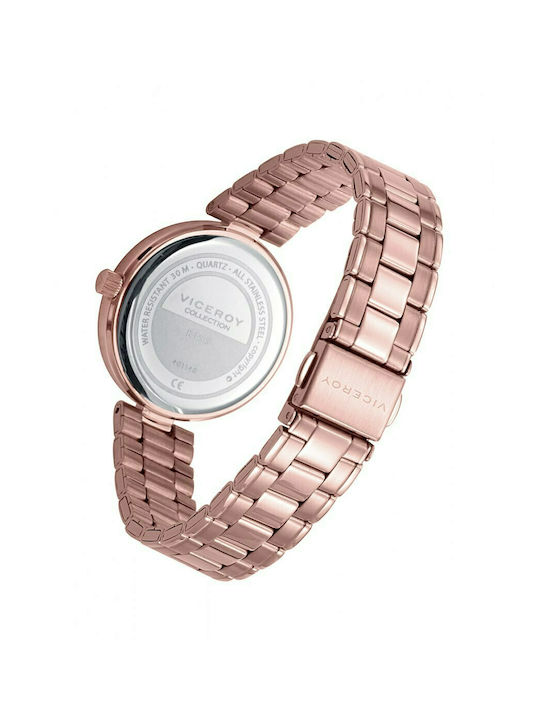 Viceroy Watch with Pink Metal Bracelet