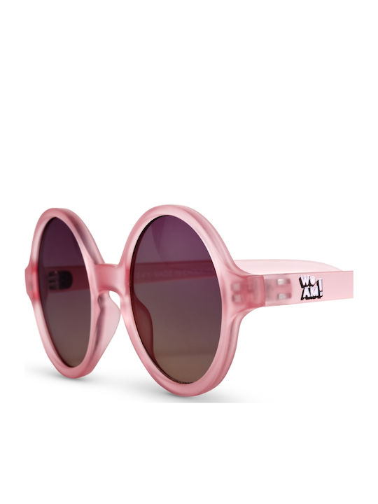 KiETLA Woam Round Kids Sunglasses Strawberry for 4-6 Years