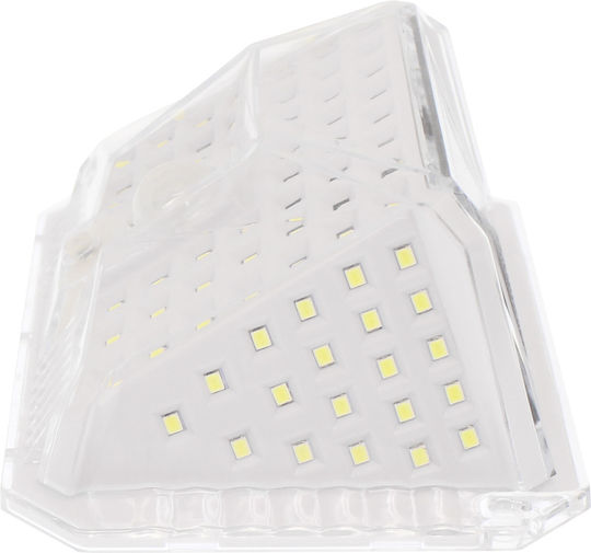 GDPLUS Επιτοίχιο Ηλιακό Φωτιστικό 1.5W 135lm Ψυχρό Λευκό 6500K με Αισθητήρα Κίνησης και Φωτοκύτταρο IP65 15x11x5.5εκ.