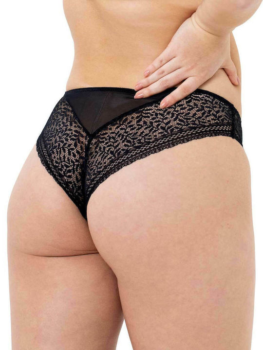Γυναικεία Slip 2Pack με Δαντέλα Μαύρα