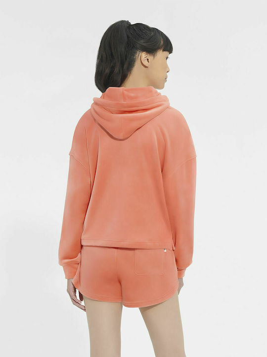 Ugg Australia Belden Women's Hooded Velvet Sweatshirt Salmon Pink