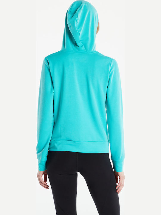 Rival Terry Women's Sweatshirt Hooded Turquoise