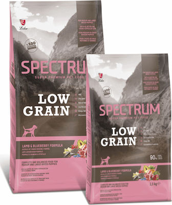 Spectrum Low Grain Puppy Medium & Large Breed 2.5kg Ξηρά Τροφή με Λίγα Σιτηρά για Κουτάβια Μικρόσωμων Φυλών με Αρνί Lamb & Blueberry