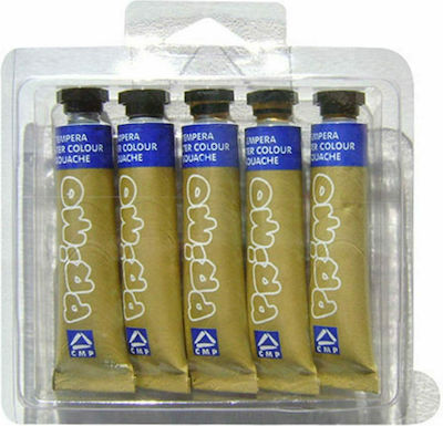 Primo Tempera Tempera Colour Paint Tube 12ml Gold