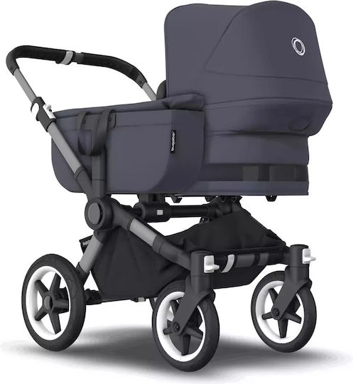 Bugaboo Πολυκαρότσι Donkey 5 Mono 2 in 1 Complete Graphite - Stormy Blue