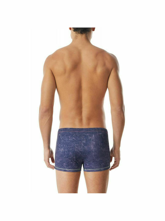 Diesel Herren Badebekleidung Shorts Blau mit Mustern