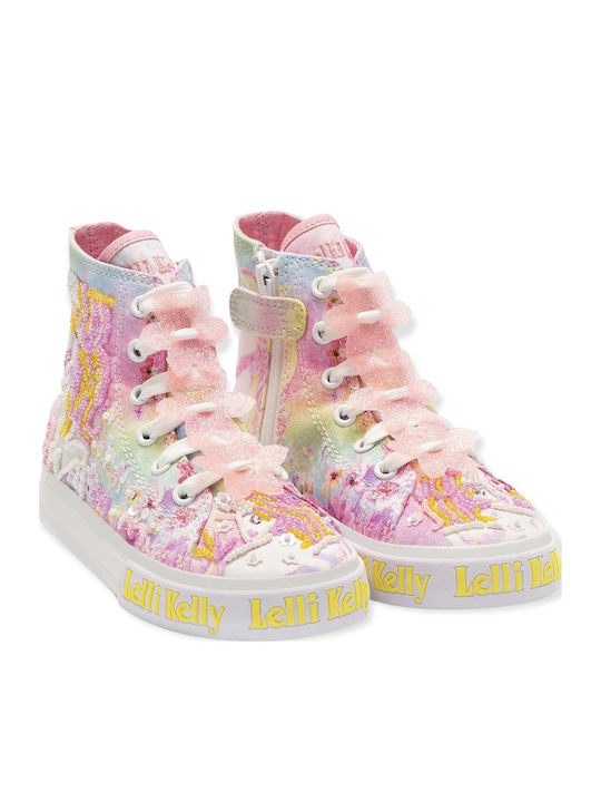 Unicorn Kids Sneakers High White