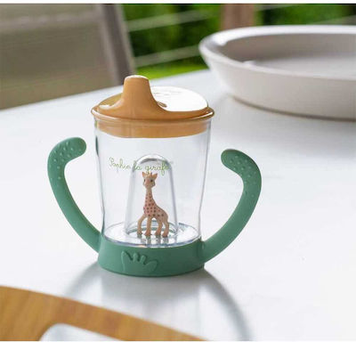 Sophie La Girafe Non Drip Lernbecher Kunststoff mit Griffen Mehrfarbig für 6m+m+ 180ml