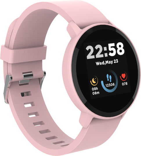 Canyon Lollypop SW-63 43mm Waterproof Smartwatch with Heart Rate Monitor (Pink)