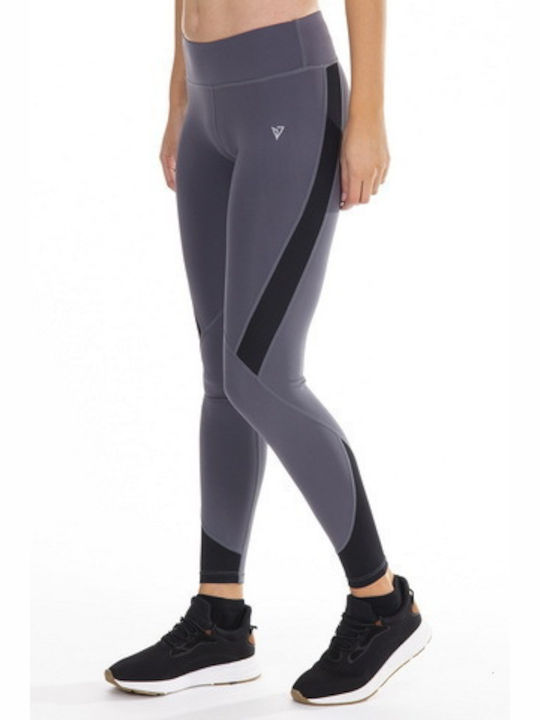 Women's Long Running Legging Gray