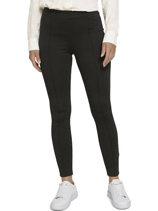 Frauen Lang Leggings Hochgeschnitten Schwarz