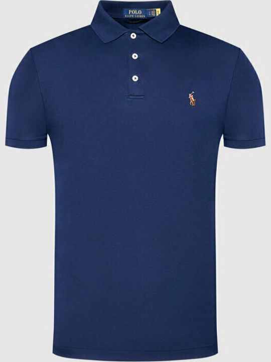 Polo Short Sleeve Navy Blouse