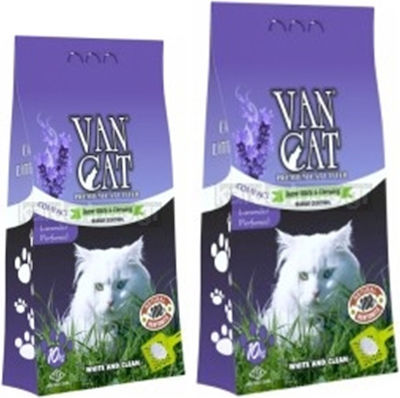 Van Cat Perfumed Clumping Odour Control Cat Litter Lavender 10kg 51014