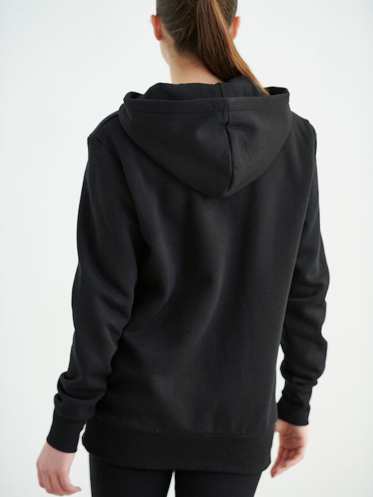 SugarFree Women's Long Hooded Sweatshirt Black