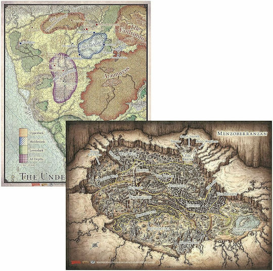 Gale Force Nine Dungeons & Dragons Out of the Abyss Map Set 72804