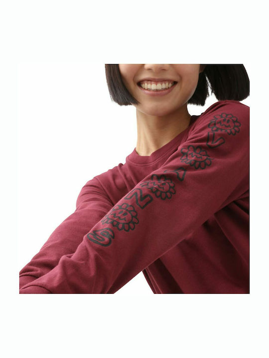 Flo Rez Wash Long Women's Sweatshirt Pomegranate