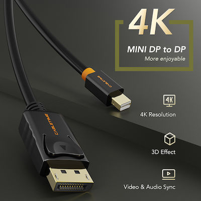 Cabletime Cablu DisplayPort de sex masculin - mini DisplayPort de sex masculin 1.8m Alb (CT-AV588-02G-W2)