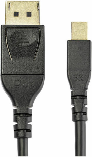 StarTech Cable DisplayPort male - mini DisplayPort female 1m Μαύρο (DP14MDPMM1MB)