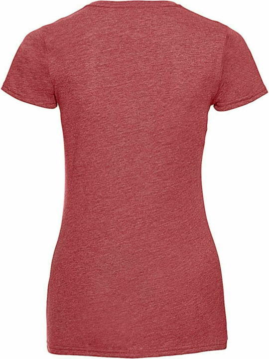 Russell Europe HD R-165F-0 Damen T-shirt Red Marl