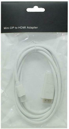 Cablu mini DisplayPort - HDMI de sex masculin 1.8m Alb