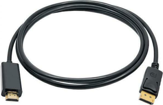 Akyga Cable DisplayPort male - HDMI male 1.8m Black (AK-AV-05)