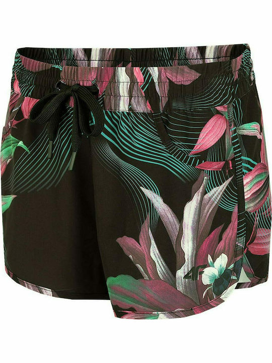 4F H4L21-SKDT002 Women's Sporty Shorts Black/Multi H4L21-SKDT002-92A