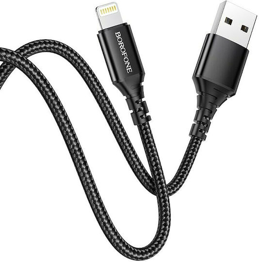 Borofone BX54 Braided USB-A to Lightning Cable Black 1m (29349)