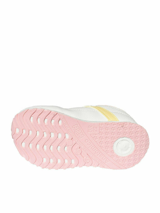 Klin Kinder Sneakers Anatomisch mit Klettverschluss Weiß
