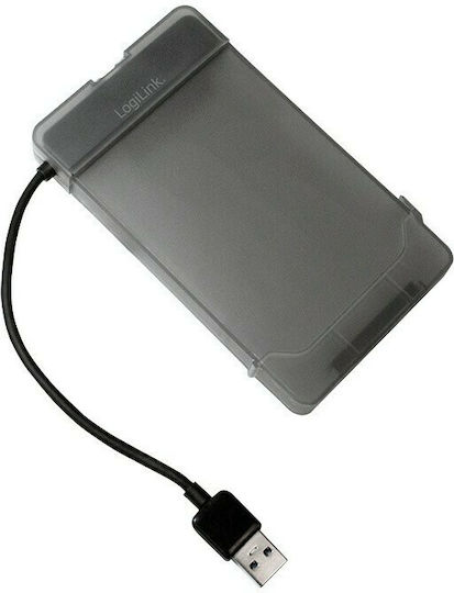 LogiLink AU0037 USB 3.0 to 2.5-Inch SATA Adapter with Protective Case Transparent