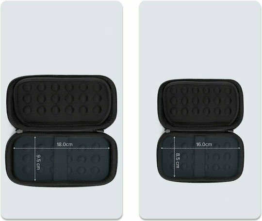 Ugreen Protective Case Hard Drive, Travel Organiser Bag for Electronics L (180mm x 95mm x 55mm) Black (50274)