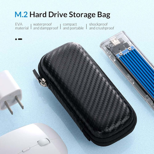 Orico Protective Case Θήκη Προστασίας M2 SSD Black (M2PH01-BK-BP)