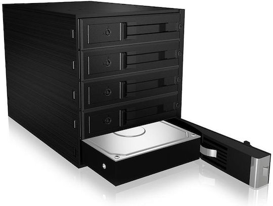 Icy Box Πλαίσιο Για Σκληρούς Δίσκους Backplane IcyBox 5x3,5" SATA/SAS HDD/SSD to 3x 5,25 Μαύρο (IB-565SSK)