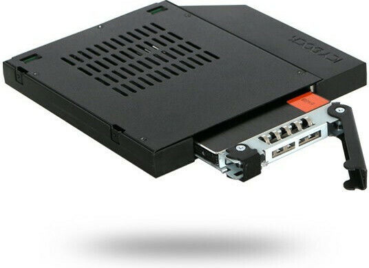 Icy Dock ToughArmor Caddy 2.5 Inch SSD/HDD Hot-Swap SATA Mobile Rack for 12.7mm Slim CD/DVD-ROM Optical Bay Μαύρο (MB411SPO-1B)
