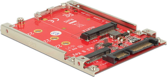 DeLock 2.5″ Converter SATA 22pin to M.2/mSATA with frame 7mm