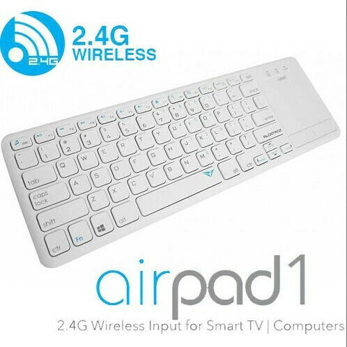 Alcatroz Airpad 1 Kabellos Tastatur mit Touchpad Englisch US Weiß