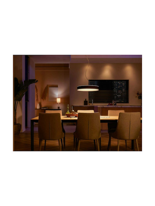 Philips Enrave Ρυθμιζόμενο Κρεμαστό Φωτιστικό Μαύρο LED με Ρυθμιζόμενο Λευκό Φως 42.5εκ.