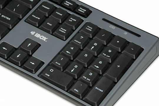 iBox Desktop KIT Pro Ασύρματο Σετ Πληκτρολόγιο & Ποντίκι Αγγλικό UK