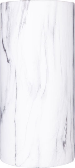 Atmosphera Βάζο Μαρμάρινο Marble Λευκό Φ9.5xΥ20cm