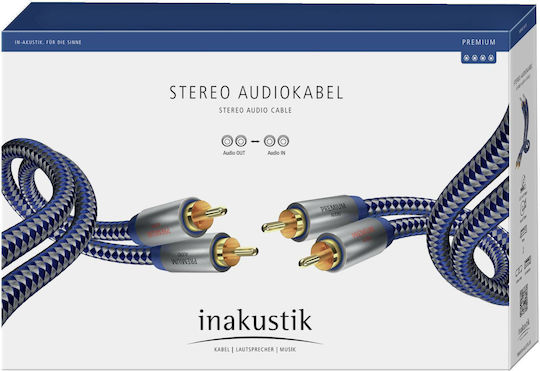 Inakustik Premium Audio 1.5m RCA male Cable (00404015)