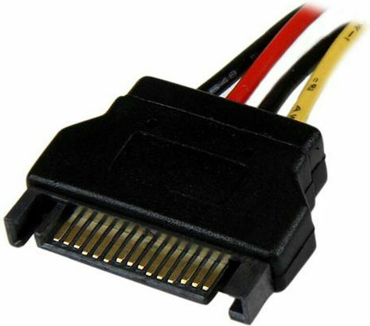 StarTech 15-Pin Sata - 4-Pin Molex Cable 0.3m Πολύχρωμο LP4SATAFM12