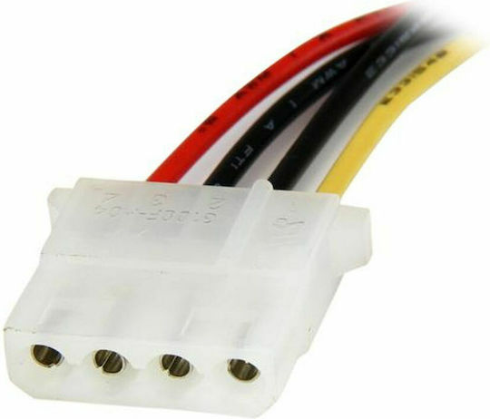 StarTech 15-Pin Sata - 4-Pin Molex Cable 0.3m Πολύχρωμο LP4SATAFM12
